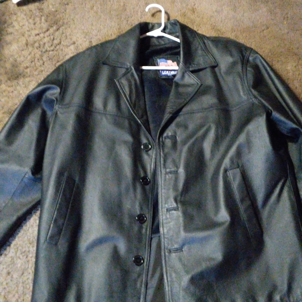 A Made In The U.S.A Leather jacket